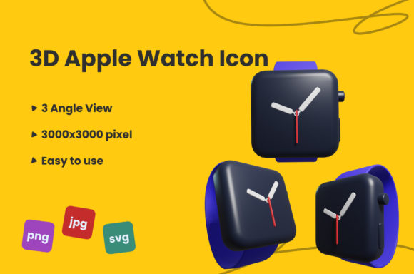 3D Apple Watch Icon