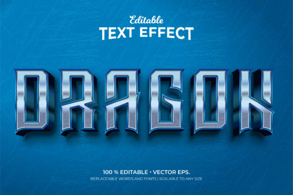 Dragon 3D Style Editable Text Effects Template