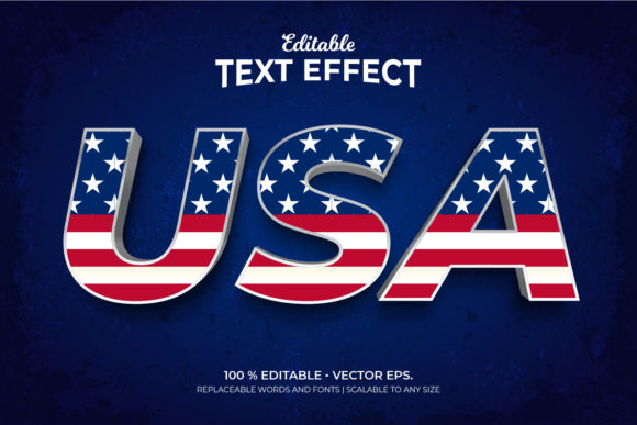 Elevate Your Brand Identity with USA 3D Style Editable Text Effects