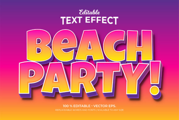 Elevating Visual Identity with Beach Party 3d Style Editable Text in Digital Design