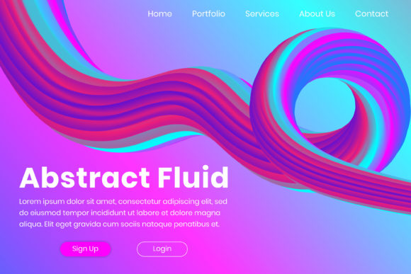 Evaluating the 3D Fluid Landing Page Template for Modern Web Design Projects