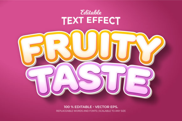 Fruity Taste 3d Editable Text Effects: Elevate Your Brand Identity