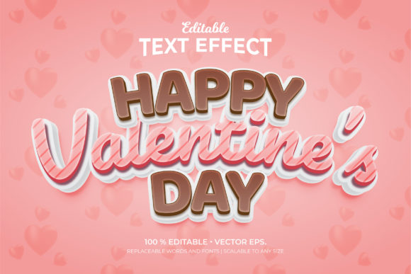 Happy Valentines Day 3d Text Effects