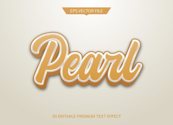 Luxurious Pearl 3d Editable Text Effect