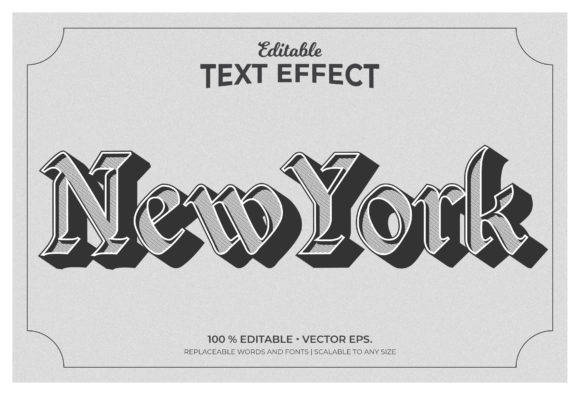 New York 3d Editable Text Effects: Streamlining Your Design Workflow