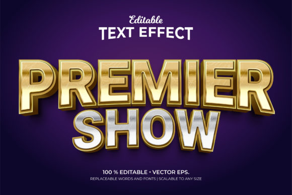 Premier Show 3d Editable Text Effects