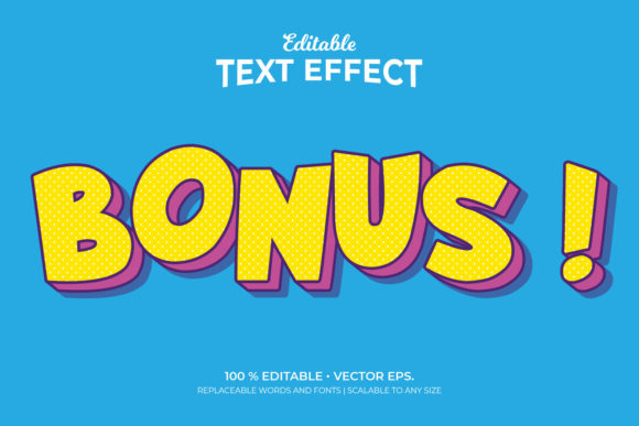 Transform Your Designs with Bonus Cartoon Style 3D Text Effects