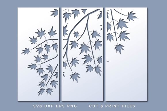 Wall Art 3D Maple SVG for Laser & Cricut